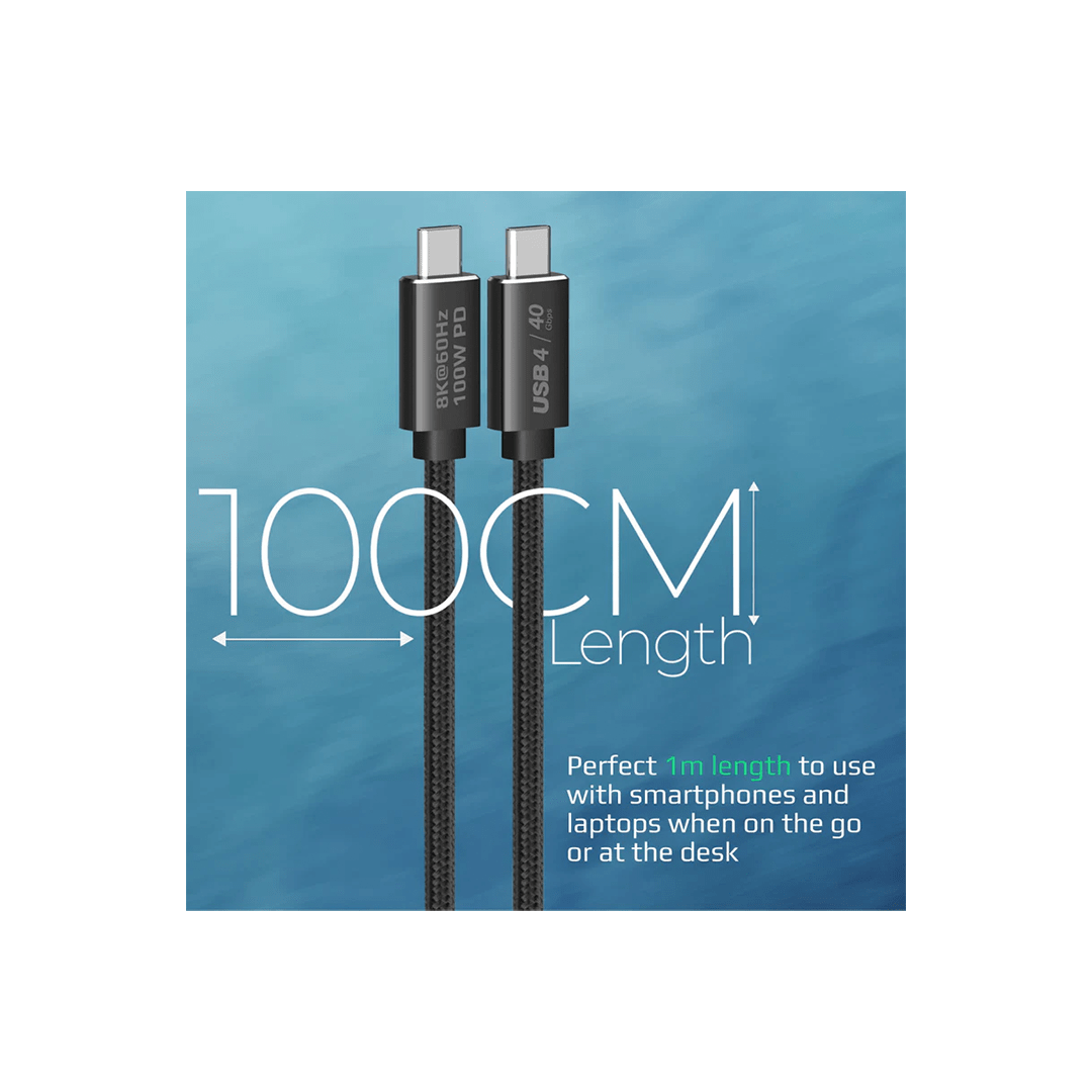 Promate PrimeLink-C40 40Gbps SuperSpeed USB4™ Cable in Qatar Promate PrimeLink-C40 40Gbps SuperSpeed USB4™ Cable in Qatar